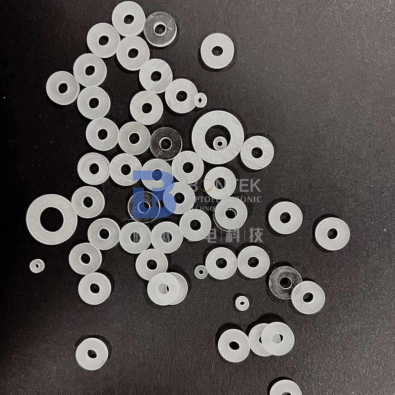 حلقه کوارتز کریستال برش X-cut Y-cut استاندارد IEEE دو طرفه برای سنسور فشار
