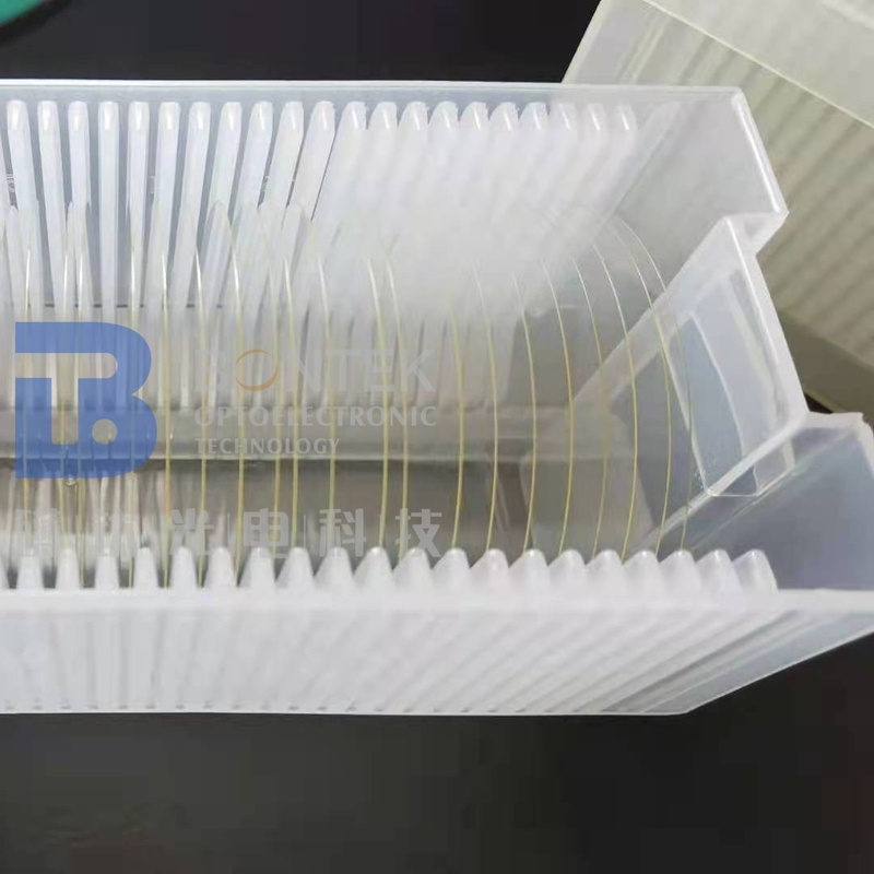 Raughness 1 نانومتری لیتیوم نیوبات ویفر در 4 اینچ 6 اینچ 8 اینچ درجه نوری یا درجه SAW